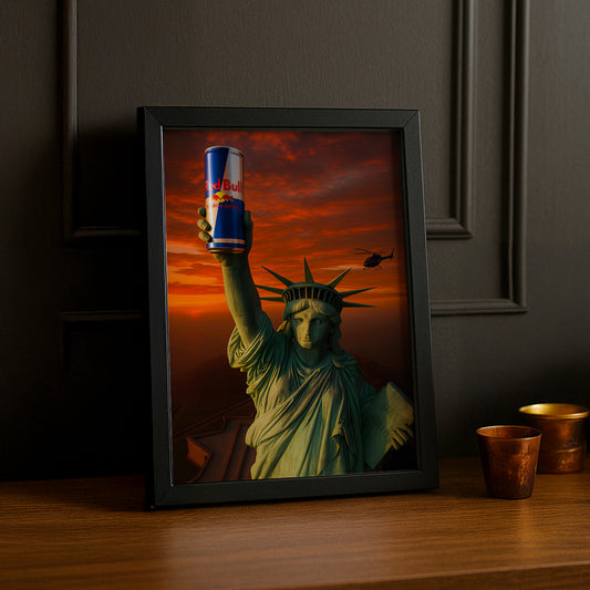 Cadre Photo Redbull - Statue de la Liberté