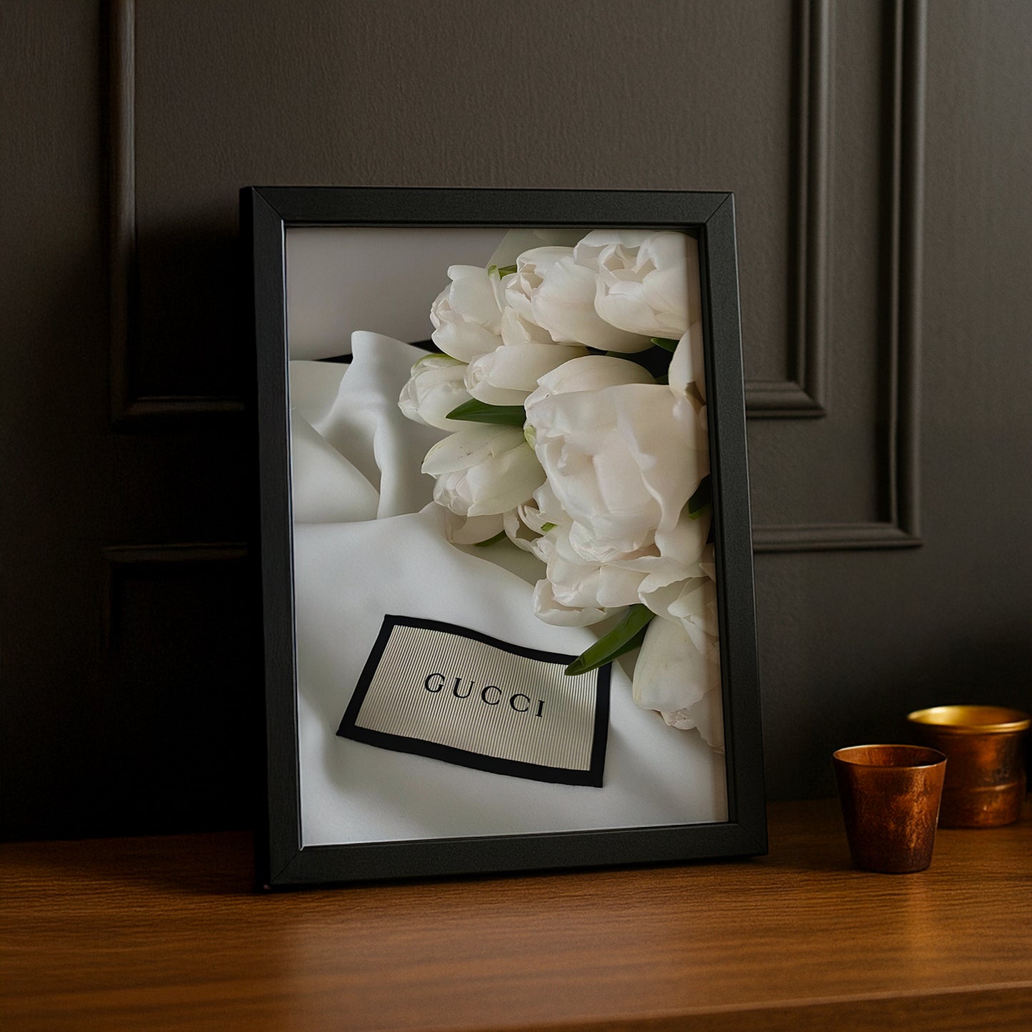 Cadre Photo Gucci - Tulipes Blanche