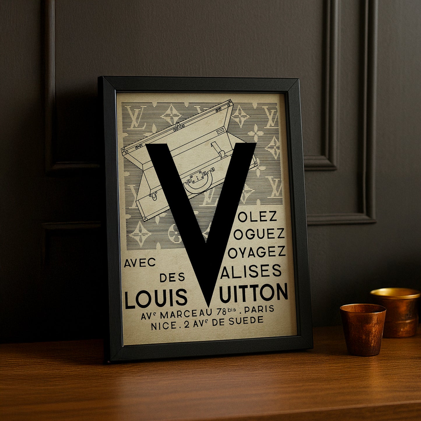 Cadre photo Louis Vuitton Volez, voyagez, voguez