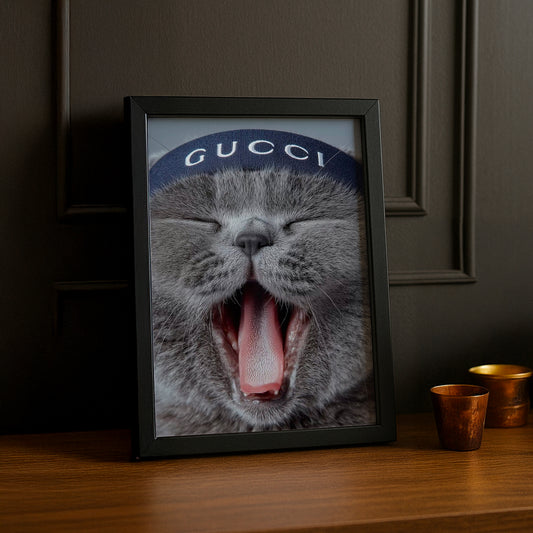 Cadre Photo Gucci - Chat Bandeau