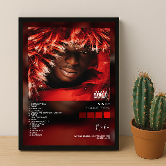 Poster Ninho - Album Comme prévu