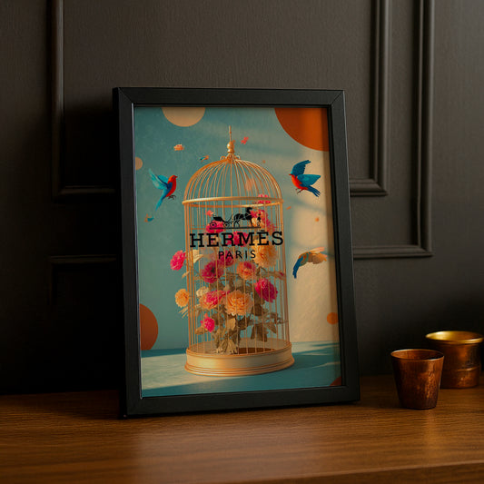 Cadre photo Hermès - Cage d'Oiseau