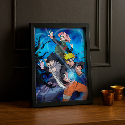 Cadre Photo Naruto - Group Fight Pose