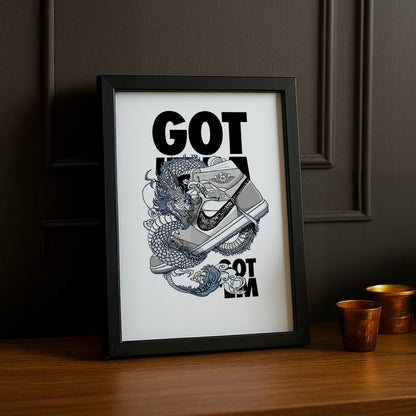 Poster Nike Air Jordan 1 High x Dior Got'Em