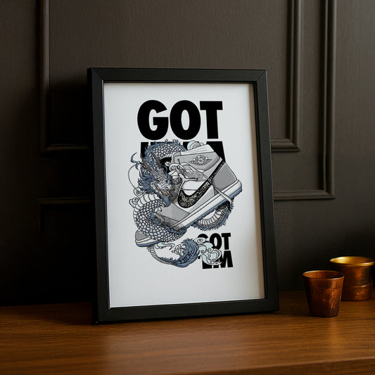 Poster Nike Air Jordan 1 High x Dior Got'Em
