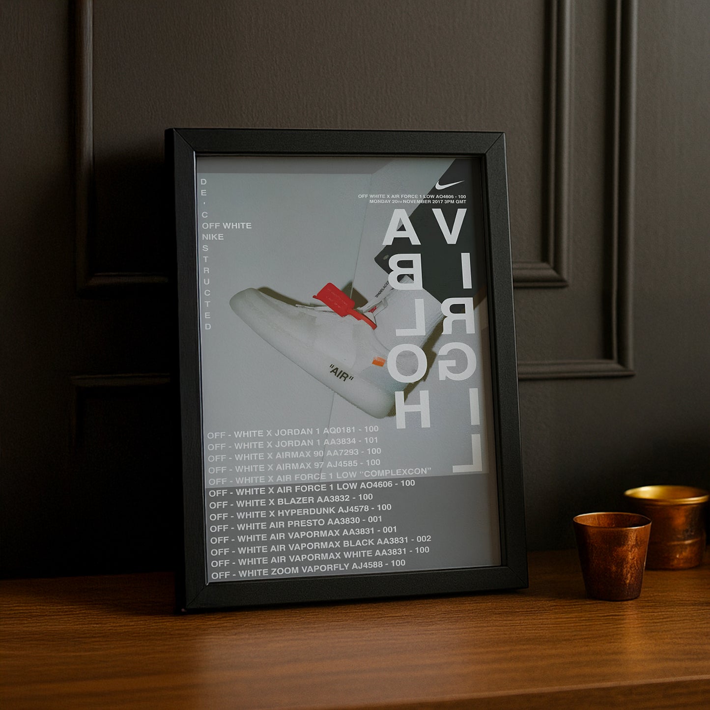 Cadre photo Off-White x Nike