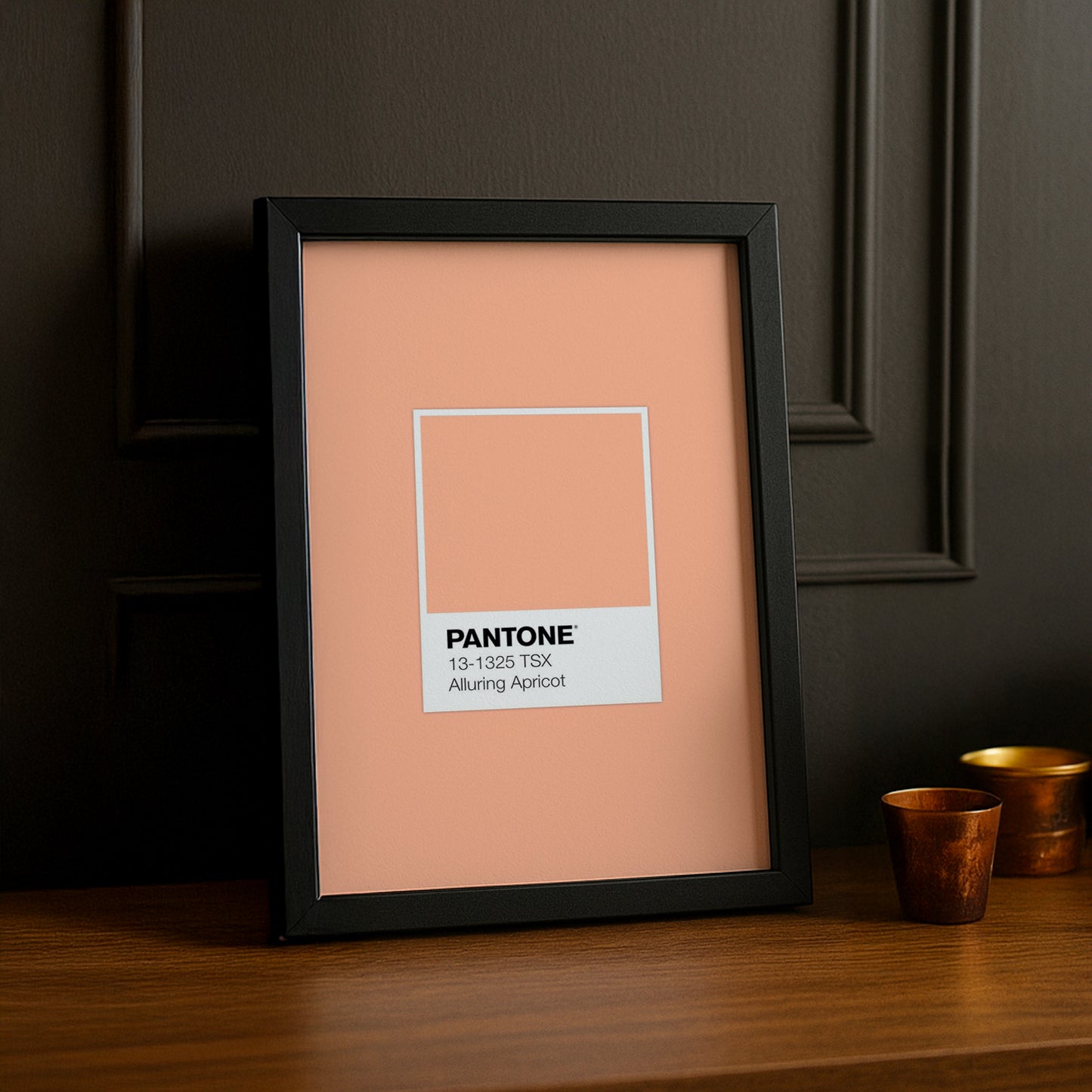 Cadre Photo Pantone Étiquette - Alluring Apricot
