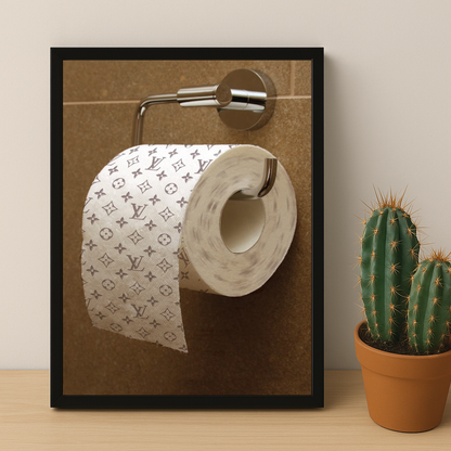 Cadre photo Louis Vuitton papier toilette