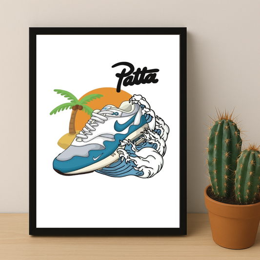 Poster Nike Patta bleu