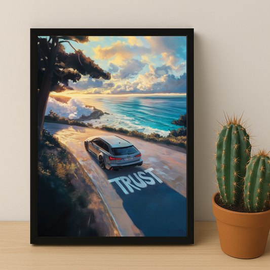 Audi RS6 Gris nardo - Poster