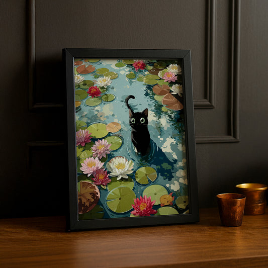 Cadre Photo Chat - Regard Cute