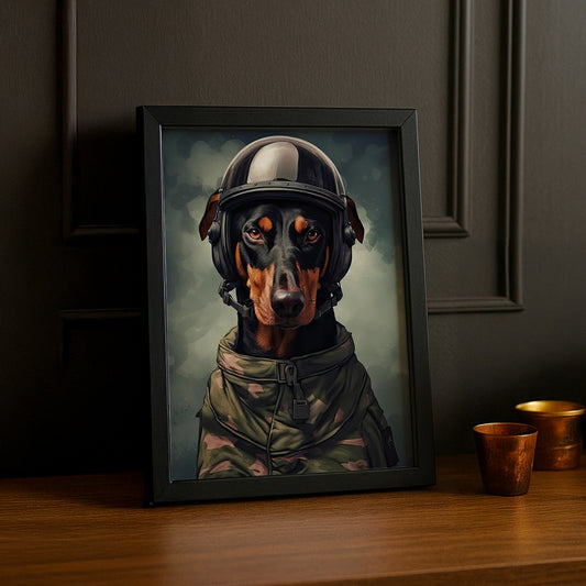 Cadre Photo Chien - Soldat