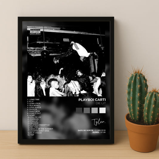 Poster Playboi Carti - Album Die Lit