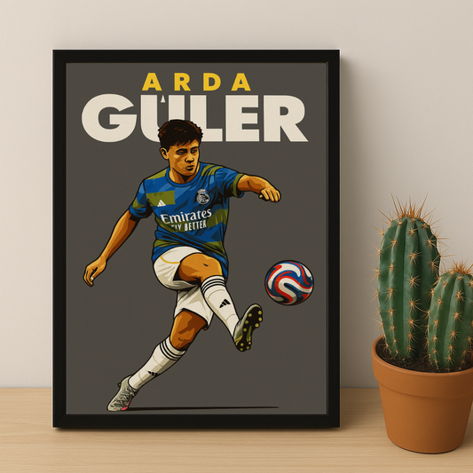 Cadre Photo Arda Güler Real Madrid – Affiche HD Encadrée Papier Premium