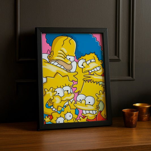 Cadre Photo Les Simpsons - Vitre
