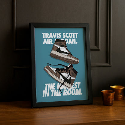 Cadre photo Air Jordan Travis Scott The Highest in the room