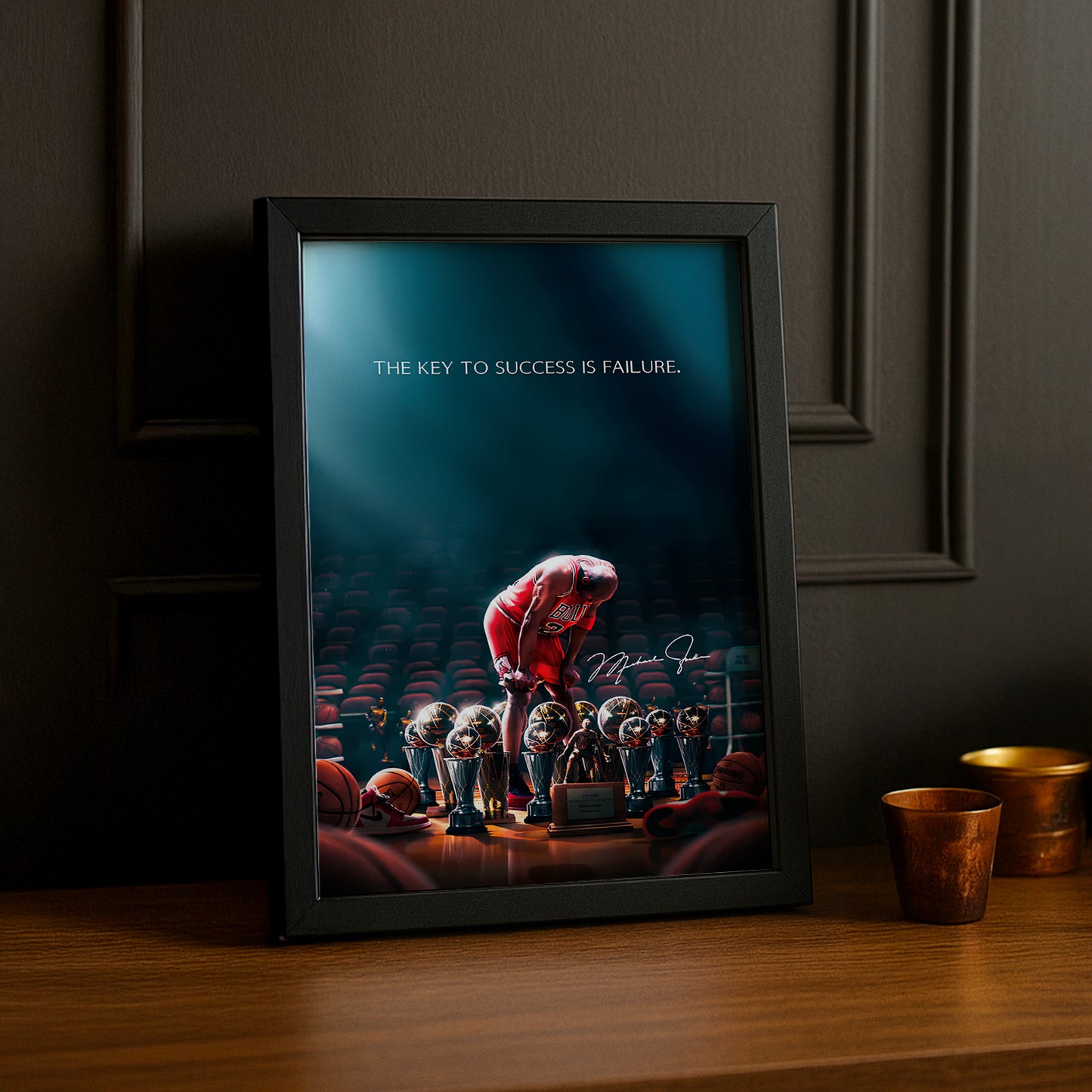 Cadre photo Motivation - Michael Jordan Citation