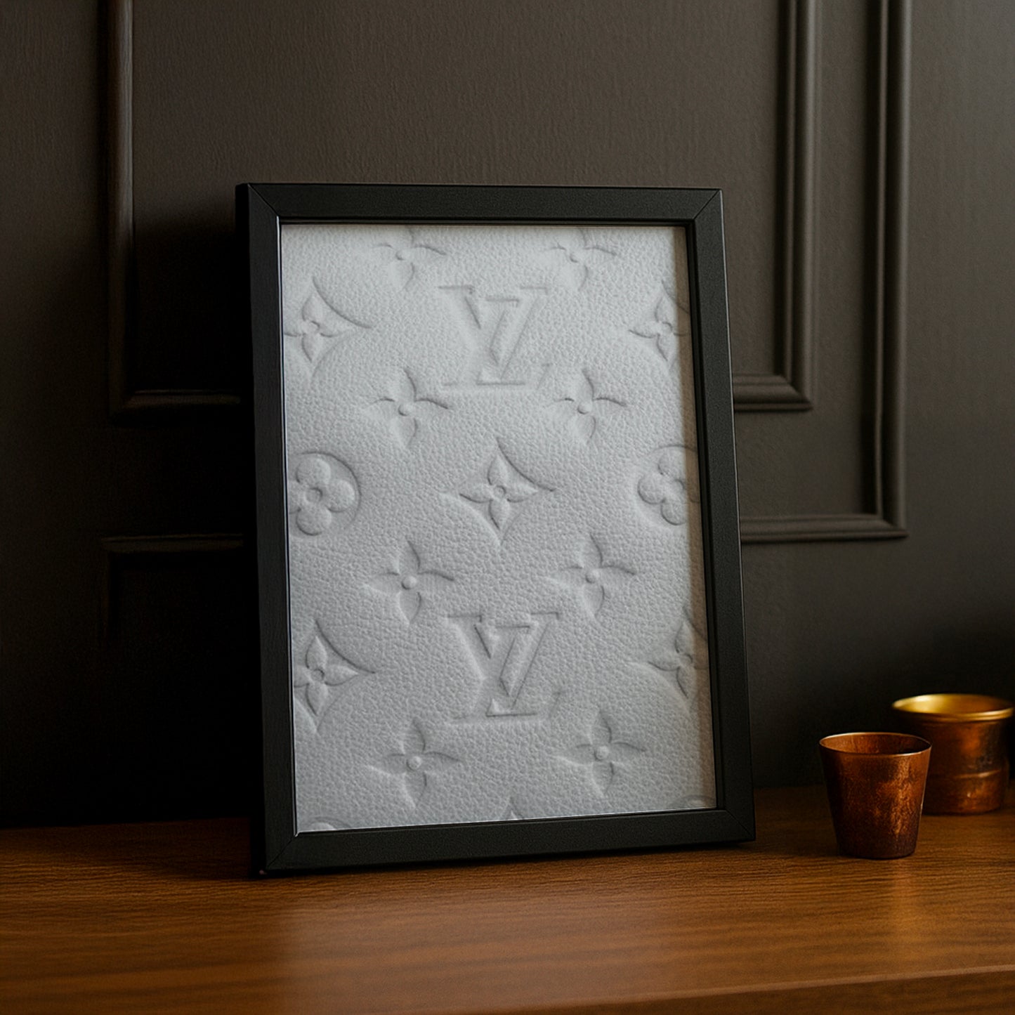 Cadre photo Louis Vuitton blanc