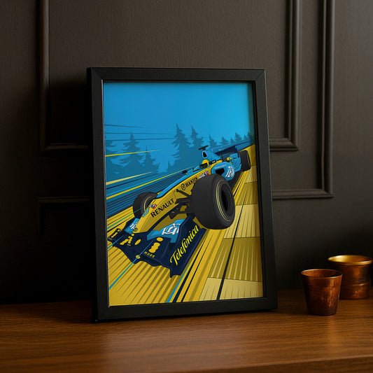 Cadre photo Formule 1 Renault