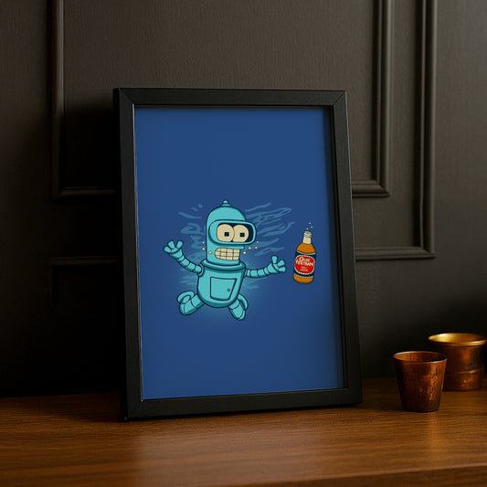 Cadre Photo Futurama - Bender Boisson