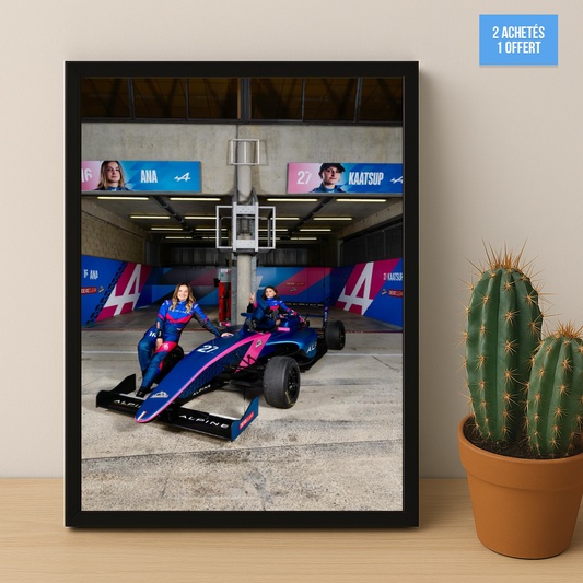 Poster encadrée GP Explorer - Écurie Alpine Ana x Kaatsup