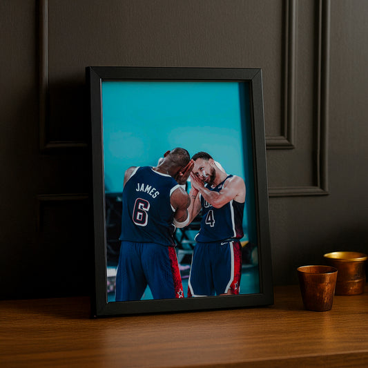 Cadre photo NBA - James x Curry