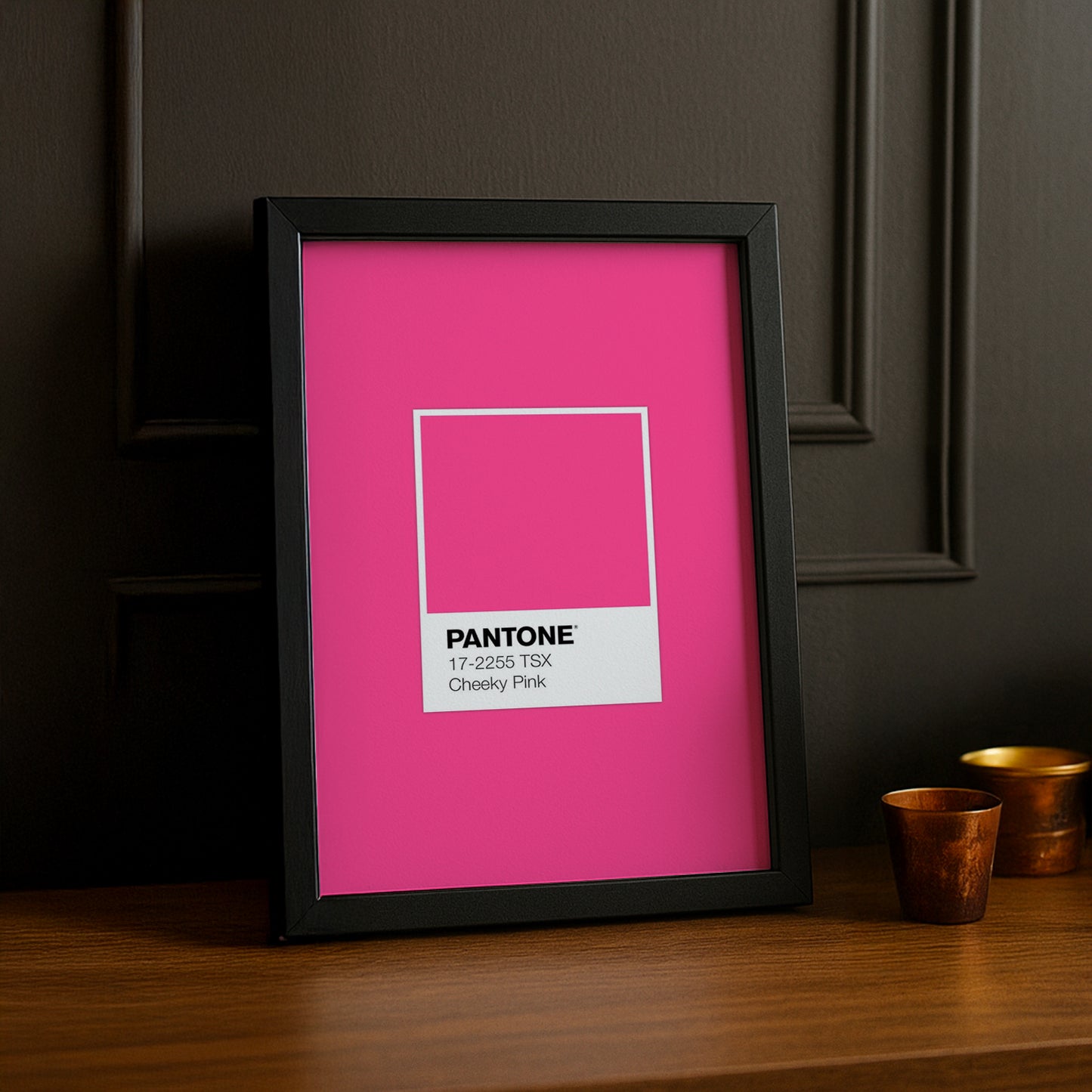 Cadre Photo Pantone Étiquette - Cheeky Pink