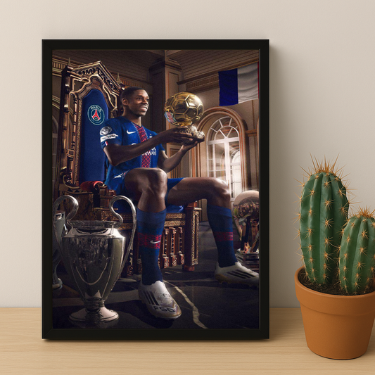 Poster Ousmane Dembélé Ballon d'Or 2025 Paris Saint-Germain