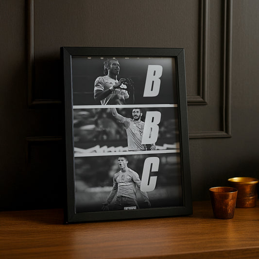 Cadre photo de Benzema, Bale, Cristiano