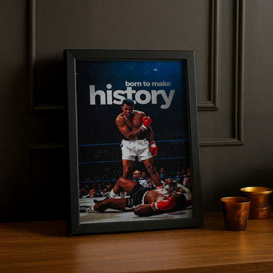 Cadre Photo Boxe - Muhammad Ali "Born To Make History"