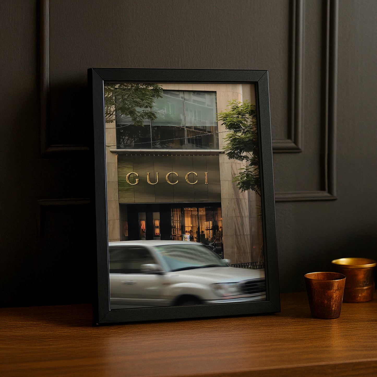 Cadre Photo Gucci - Devanture de magasin
