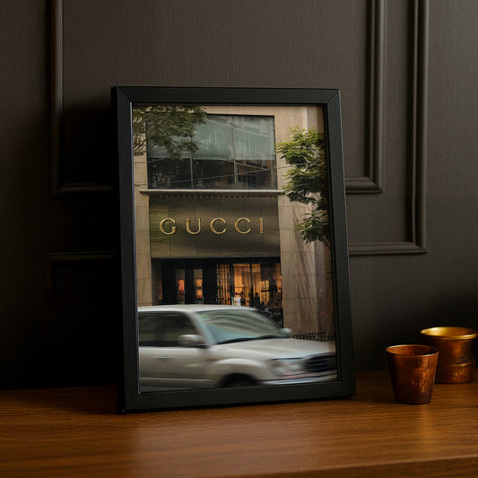 Cadre Photo Gucci - Devanture de magasin