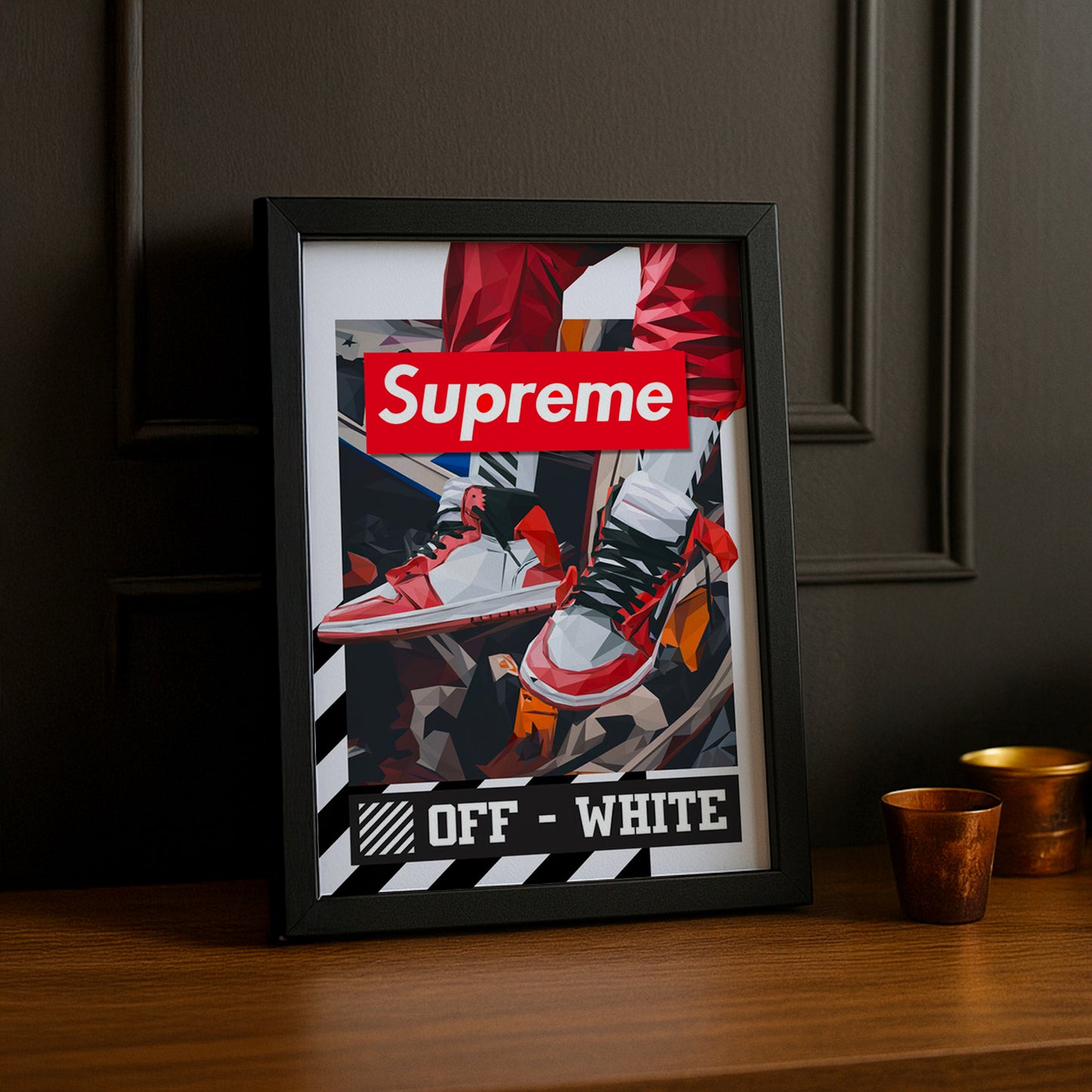 Cadre photo Off-White x Supreme