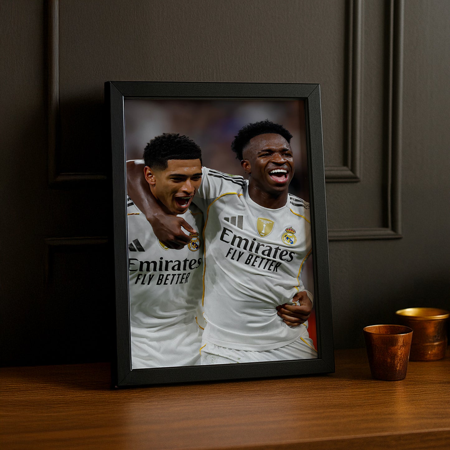 Poster encadrée Real Madrid - Vinicius Jr x Bellingham