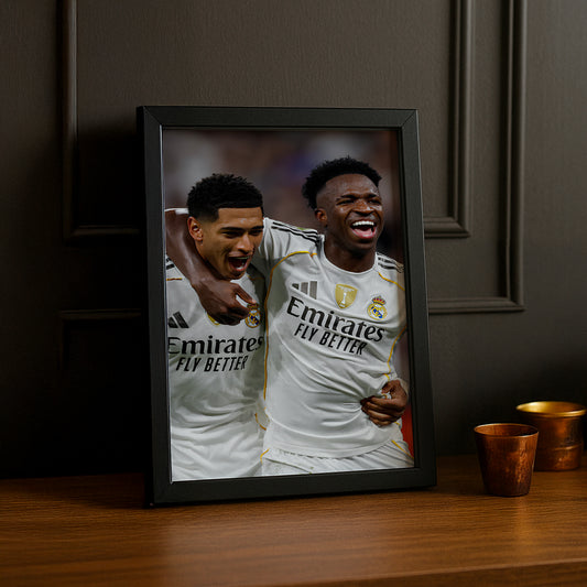 Poster encadrée Real Madrid - Vinicius Jr x Bellingham