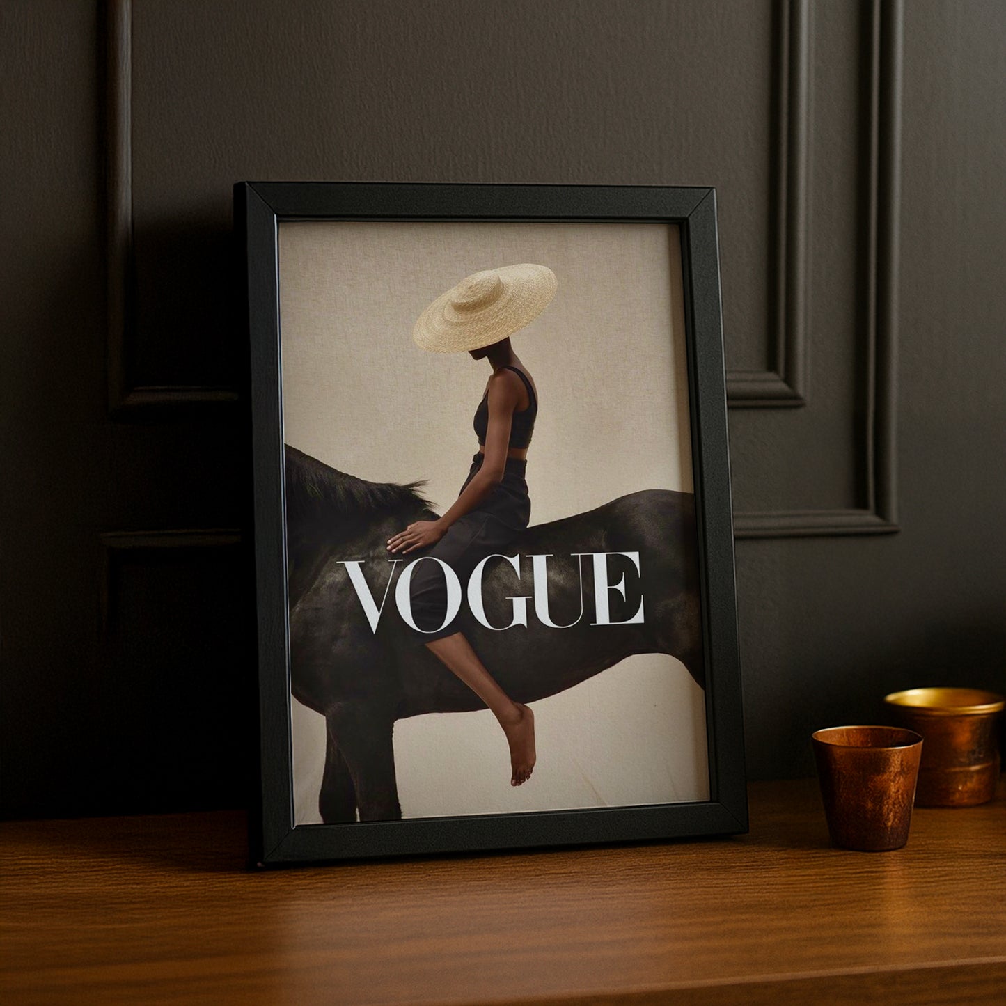 Poster Photo Vogue - Cheval