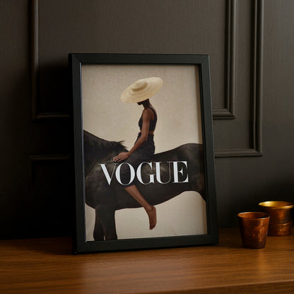 Poster Photo Vogue - Cheval