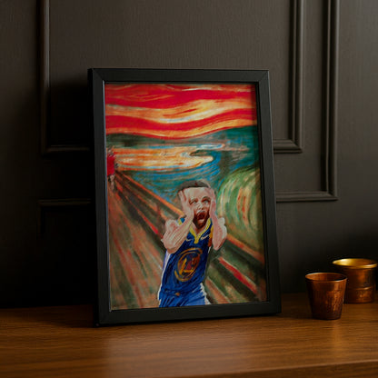 Cadre photo NBA - Curry Funny