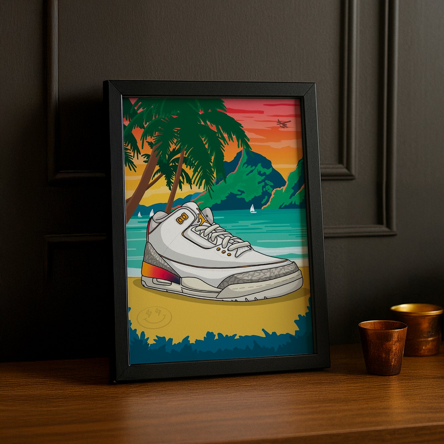 Cadre Photo Nike - Jordan Retro 3 Balvin Medellin
