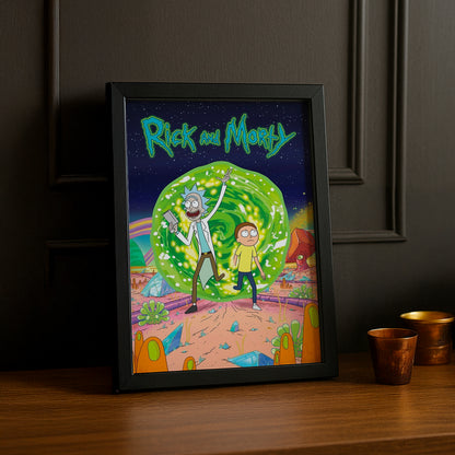 Cadre photo de Rick et Morty