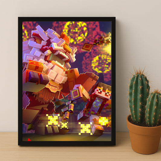 Cadre photo Minecraft - Nouvel an Lunaire
