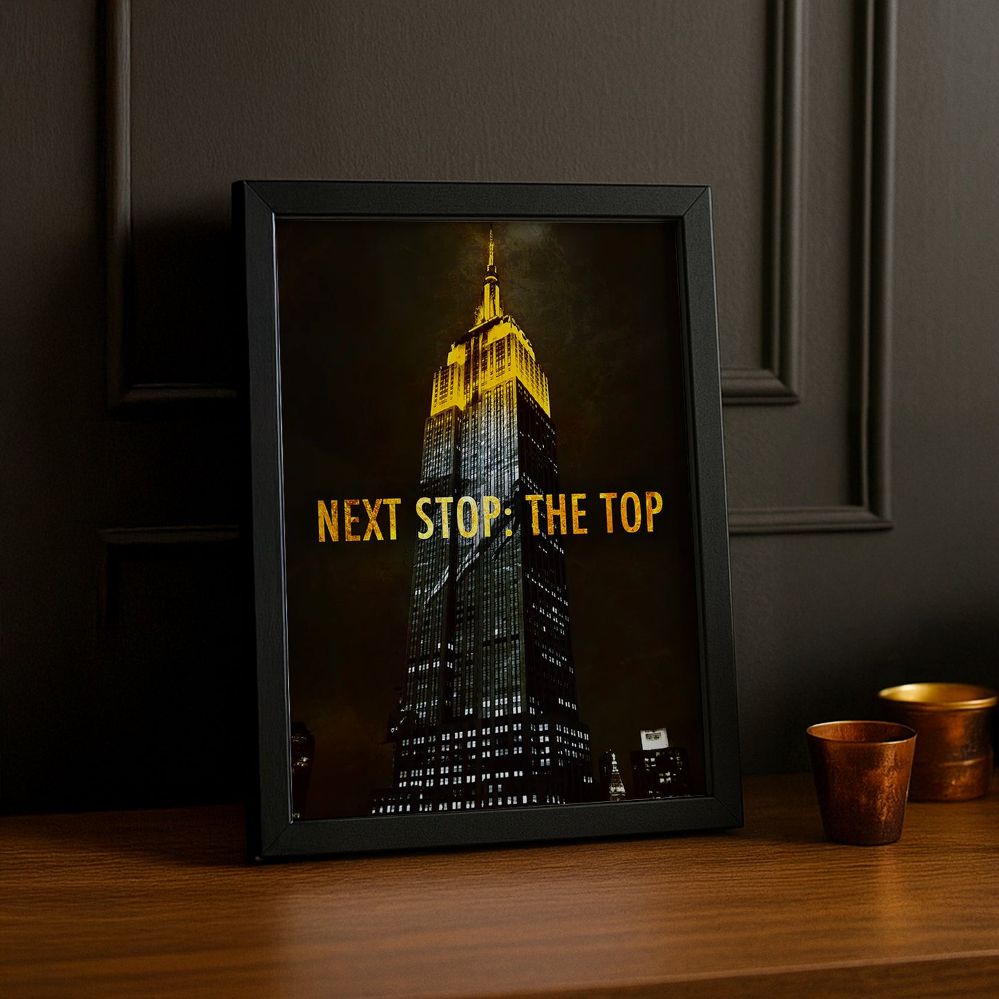 Cadre Photo Motivation - Next Step : The Top