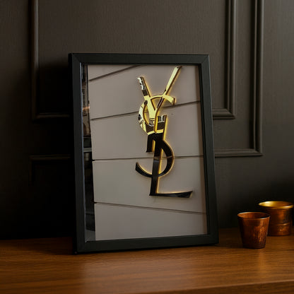 Cadre photo Yves Saint Laurent - Golden Logo