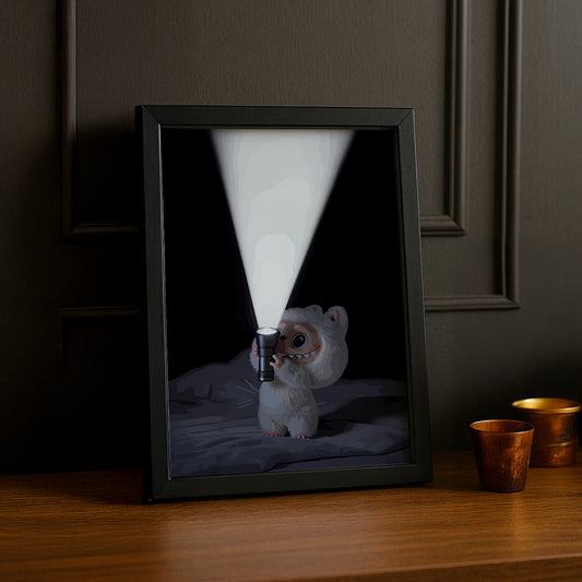 Poster Labubu - Lampe Torche