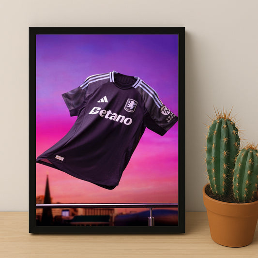 Cadre photo - Maillot Aston Villa Extérieur 25-26