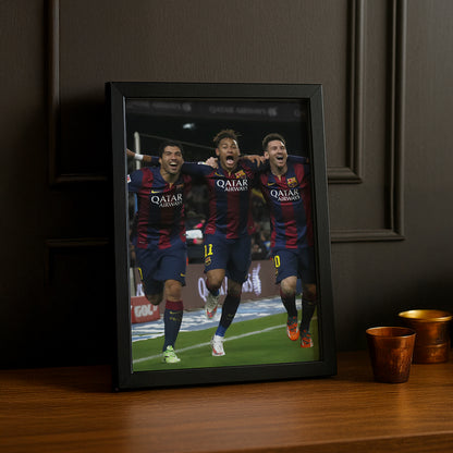 Cadre photo Messi, Suarez, Neymar (MSN)