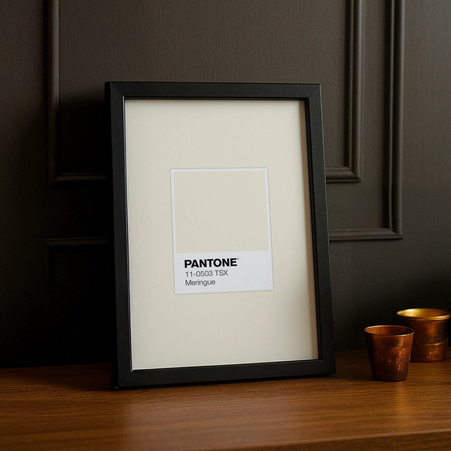 Cadre Photo Pantone Étiquette - Meringue