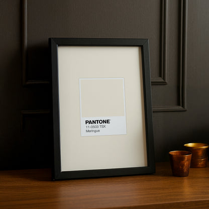 Cadre Photo Pantone Étiquette - Meringue