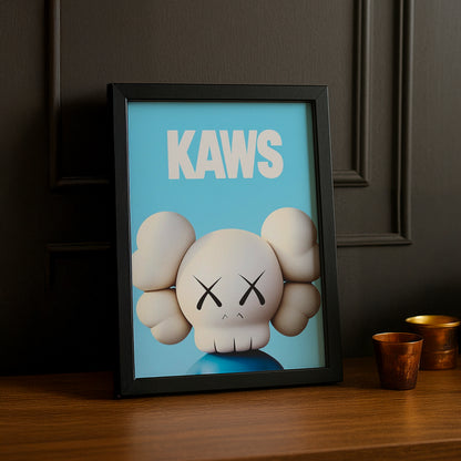 Cadre Photo Kaws - Blue Head