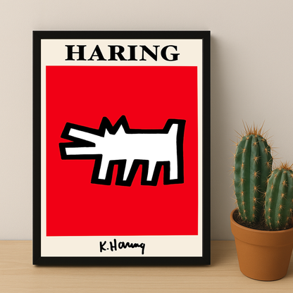 Cadre photo Keith Haring Dog